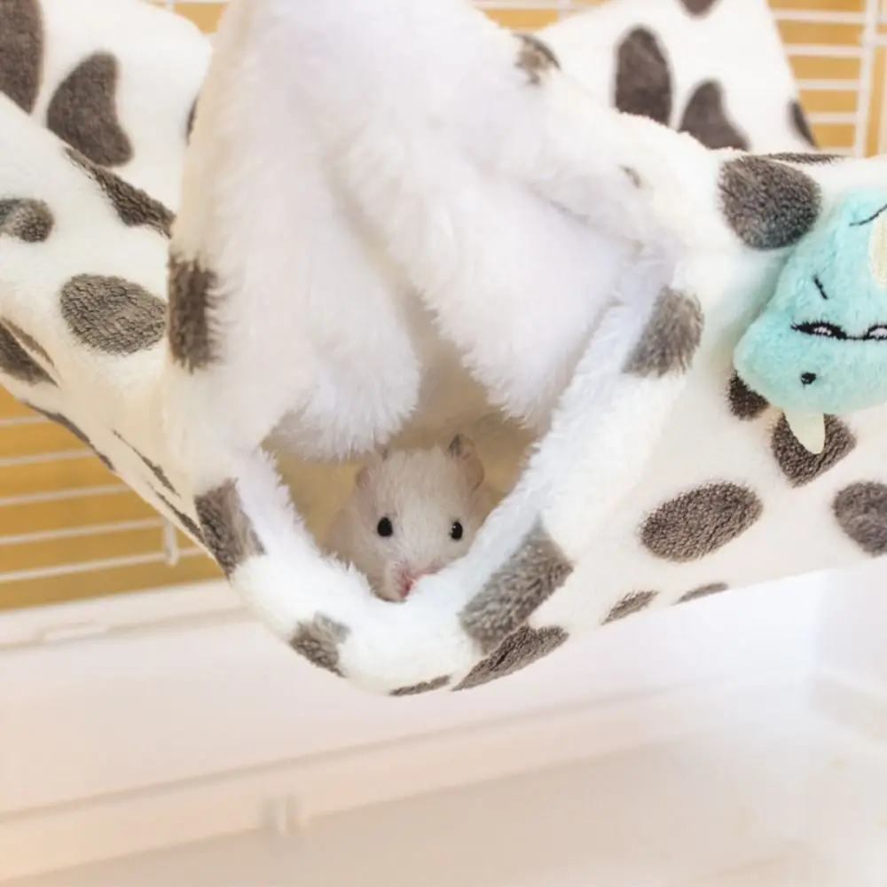 Cute Double-layer Hamster Hammock Warm Washable Hamster Cotton Nest Breathable Hamster Habitat Winter Season
Cute Double-layer Hamster Hammock Warm Washable Hamster Cotton Nest Breathable Hamster Habitat Winter Season