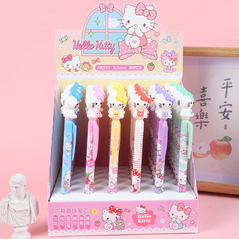 36pcs Ballpoint Pen Hello Kitty Suit Sanrio 0.5mm Black Blue Cartoon Cute Shape Students Stationery Writing Office Gift Prizes
36pcs Ballpoint Pen Hello Kitty Suit Sanrio 0.5mm Black Blue Cartoon Cute Shape Students Stationery Writing Office Gift Prizes