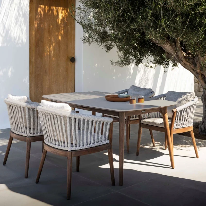 Nordic Yuji wind solid wood teak long table household rectangular table outdoor garden table villa antiseptic wood
Nordic Yuji wind solid wood teak long table household rectangular table outdoor garden table villa antiseptic wood