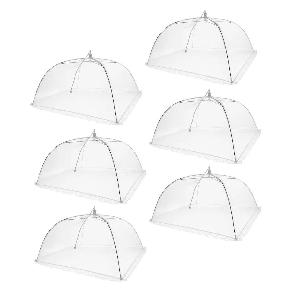 6 Pcs Tents Vegetable Cover Mesh Dish Covers for Food Camping Picnics Parties Net
6 Pcs Tents Vegetable Cover Mesh Dish Covers for Food Camping Picnics Parties Net