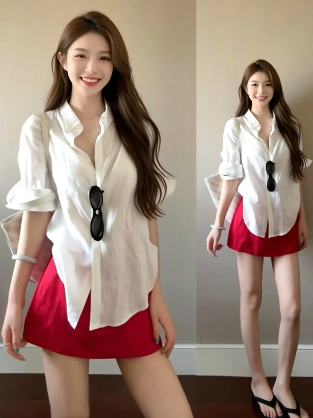 Chic Shirt Skirt Set Gentle Style Half-length Skirt Two-piece Ensemble Youthful Ootd Summer Collection Comfortable Cotton Blend
Chic Shirt Skirt Set Gentle Style Half-length Skirt Two-piece Ensemble Youthful Ootd Summer Collection Comfortable Cotton Blend