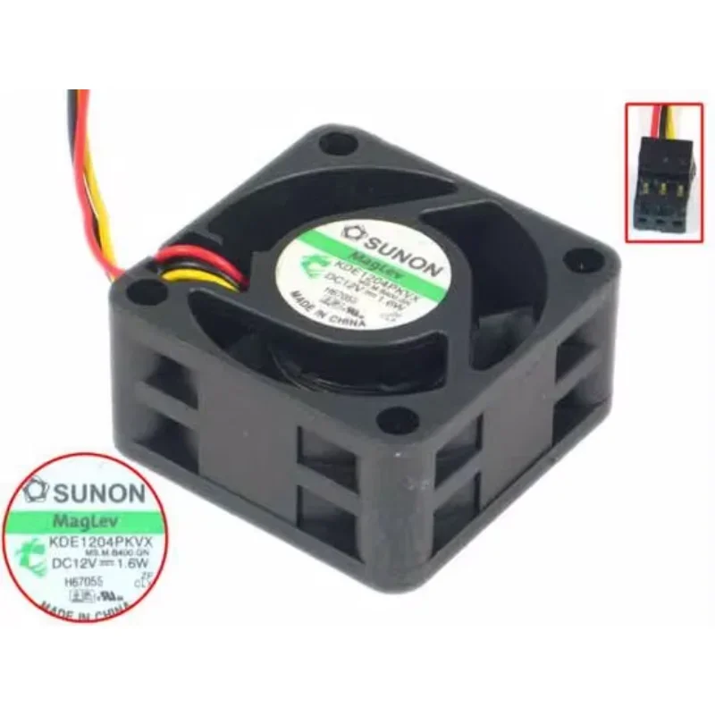 SUNON KDE1204PKVX MS.B2836.A.GN DC 12V 1.6W 3-Wire 40x40x20mm Server Cooling Fan
SUNON KDE1204PKVX MS.B2836.A.GN DC 12V 1.6W 3-Wire 40x40x20mm Server Cooling Fan