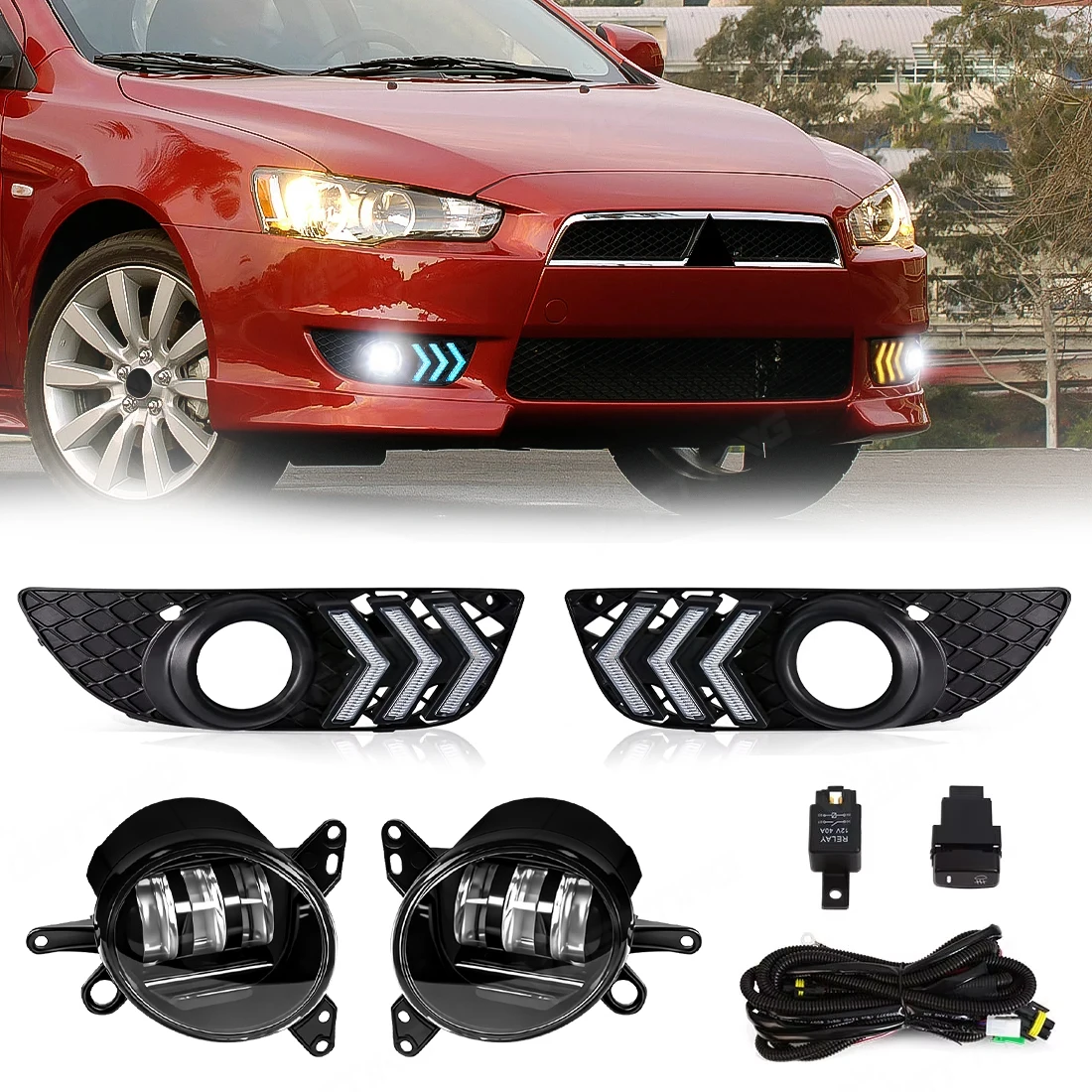Car Daytime Running Lights For Mitsubishi Lancer 2008 2009 2010 2011 2012 2013 2014 Turn Signal Light LED White Fog Lamp DRL 12V
Car Daytime Running Lights For Mitsubishi Lancer 2008 2009 2010 2011 2012 2013 2014 Turn Signal Light LED White Fog Lamp DRL 12V