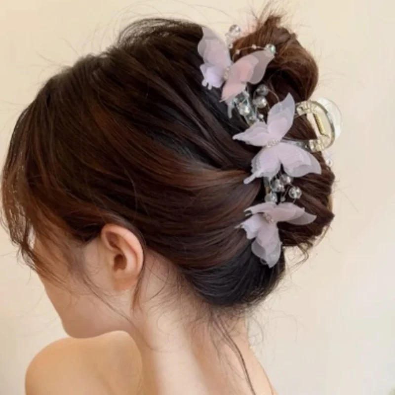 Elegant Butterfly Pearls Hair Claw For Women Girls Sweet Hair Ornament Hairpin Claw Clip Hair Clip Fashion Hair Accessories
Elegant Butterfly Pearls Hair Claw For Women Girls Sweet Hair Ornament Hairpin Claw Clip Hair Clip Fashion Hair Accessories