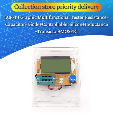 1pcs LCR-T4 ESR Meter Transistor Tester Diode Triode Capacitance SCR Inductance New Drop Ship