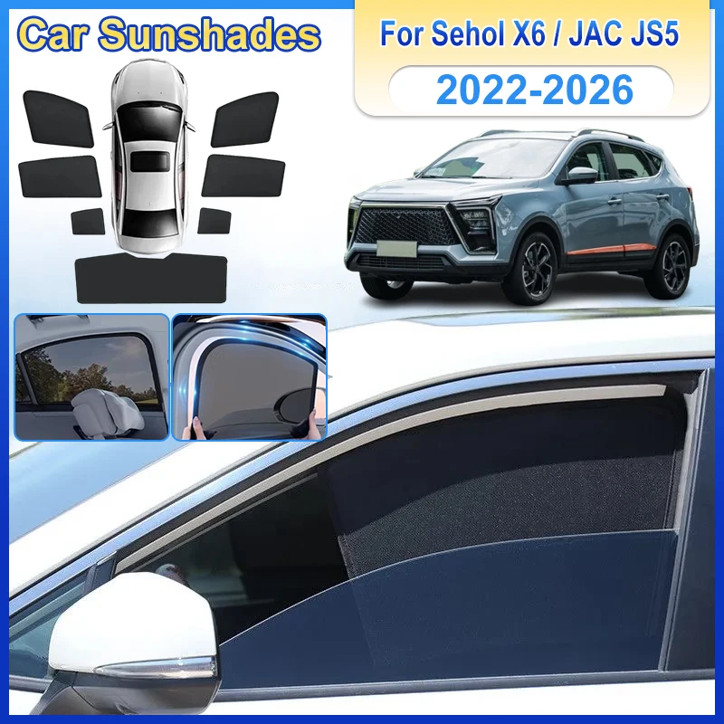 Car Sun shades For JAC JS5 Accessories Sehol X6 2022 2023 2024 2025 2026 Cover Sunscreen UV protection Interior Auto Accessories
Car Sun shades For JAC JS5 Accessories Sehol X6 2022 2023 2024 2025 2026 Cover Sunscreen UV protection Interior Auto Accessories