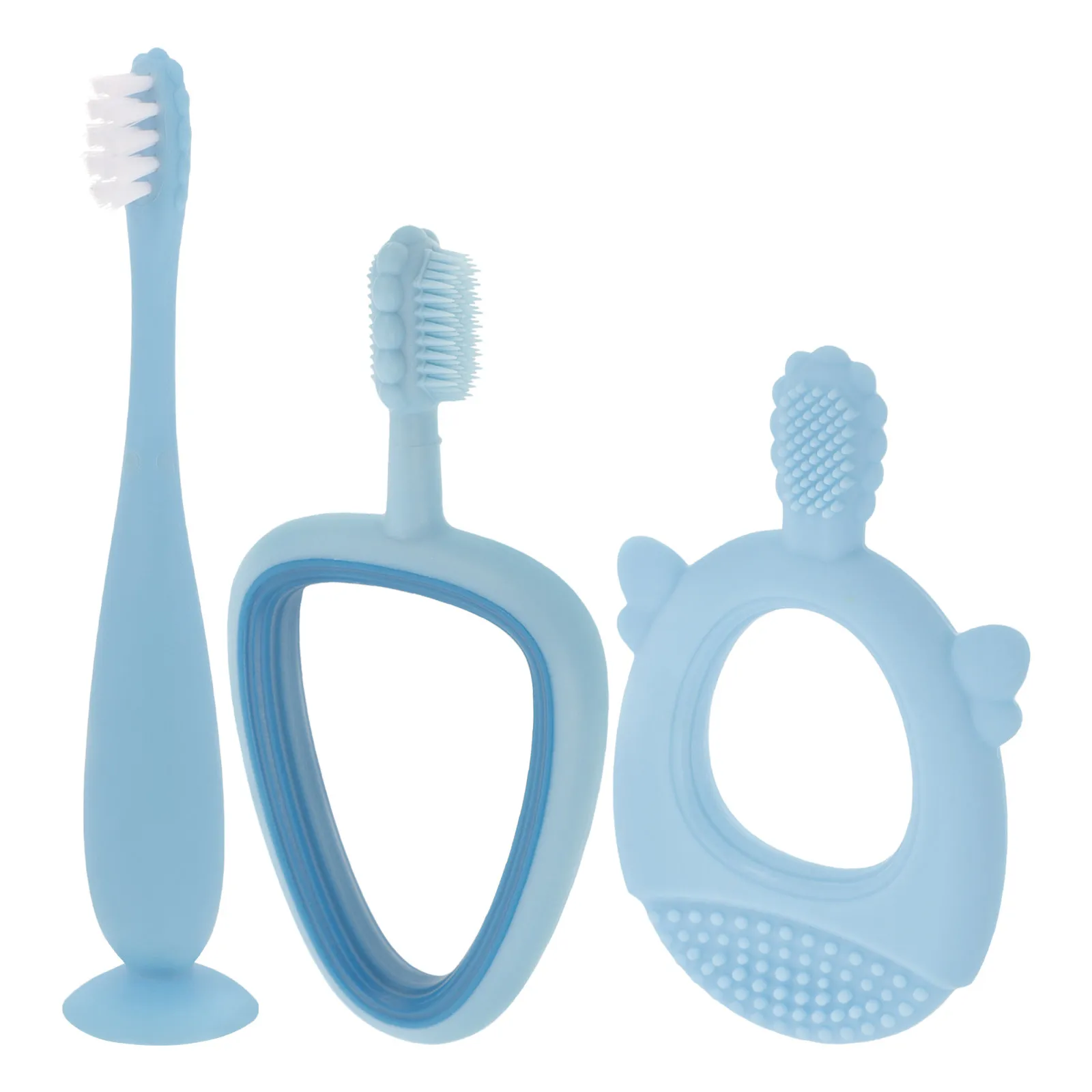 3Pcs Baby Toothbrush Set Soft Bristles Slim Head Ergonomic Handle Oral Care Kids Training Toothbrush Removes Odor Stains Whitens
3Pcs Baby Toothbrush Set Soft Bristles Slim Head Ergonomic Handle Oral Care Kids Training Toothbrush Removes Odor Stains Whitens