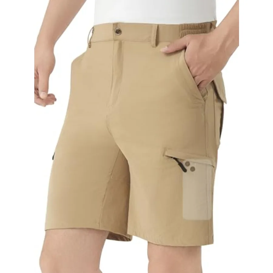 Men's Hiking Cargo Shorts 9" Stretch Quick-Dry Lightweight Outdoor Work Shorts with 6 Pockets for Casual Camping Fishing Golf
Men's Hiking Cargo Shorts 9" Stretch Quick-Dry Lightweight Outdoor Work Shorts with 6 Pockets for Casual Camping Fishing Golf