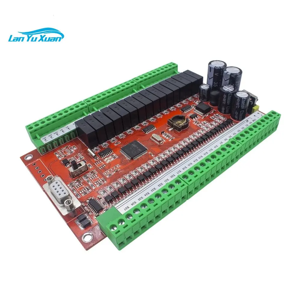 Справочная плата промышленного контроллера PLC, 24 входа, 16 выходов, 2AI RS232 RS485, MODBUS RTU, поддерживающий модуль расширения
Справочная плата промышленного контроллера PLC, 24 входа, 16 выходов, 2AI RS232 RS485, MODBUS RTU, поддерживающий модуль расширения
