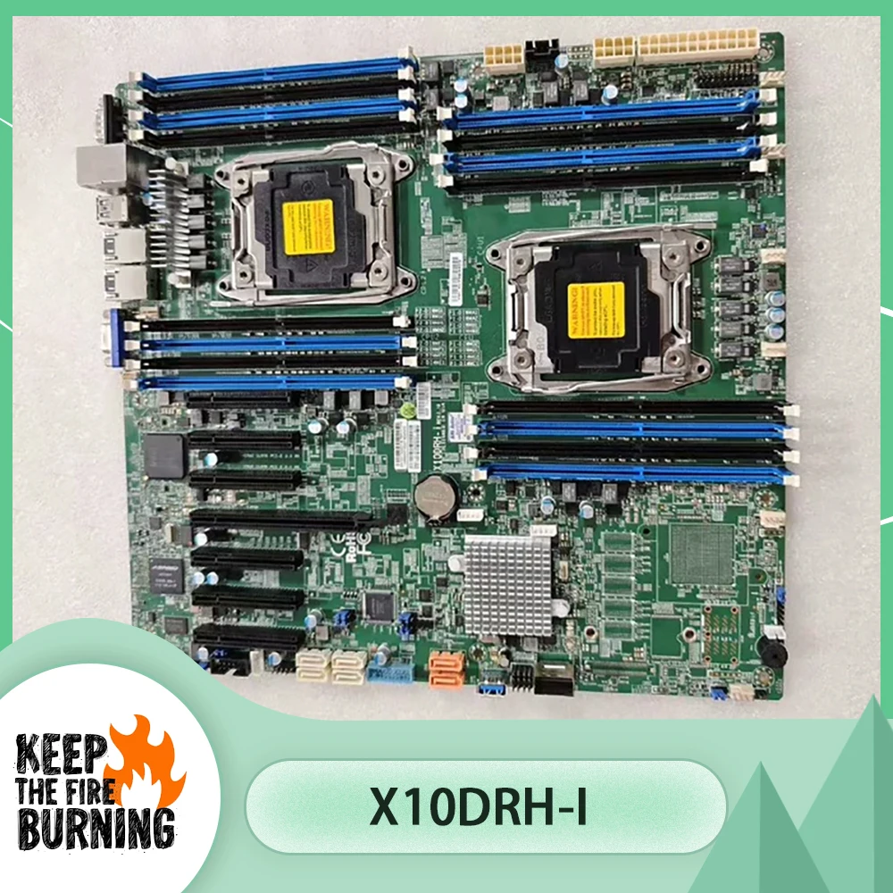 For Supermicro Server motherboard Two-way Server E-ATX LGA2011 DDR4 Support C612 Xeon E5-2600 v3/v4 X10DRH-i 
For Supermicro Server motherboard Two-way Server E-ATX LGA2011 DDR4 Support C612 Xeon E5-2600 v3/v4 X10DRH-i