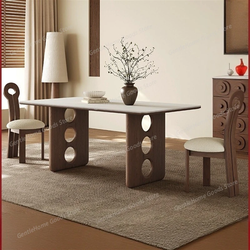 Nordic Creative Rock Slab Dining Table French Retro Solid Wood Restaurant Dining Table High-grade Balcony Home Furniture FYTD
Nordic Creative Rock Slab Dining Table French Retro Solid Wood Restaurant Dining Table High-grade Balcony Home Furniture FYTD