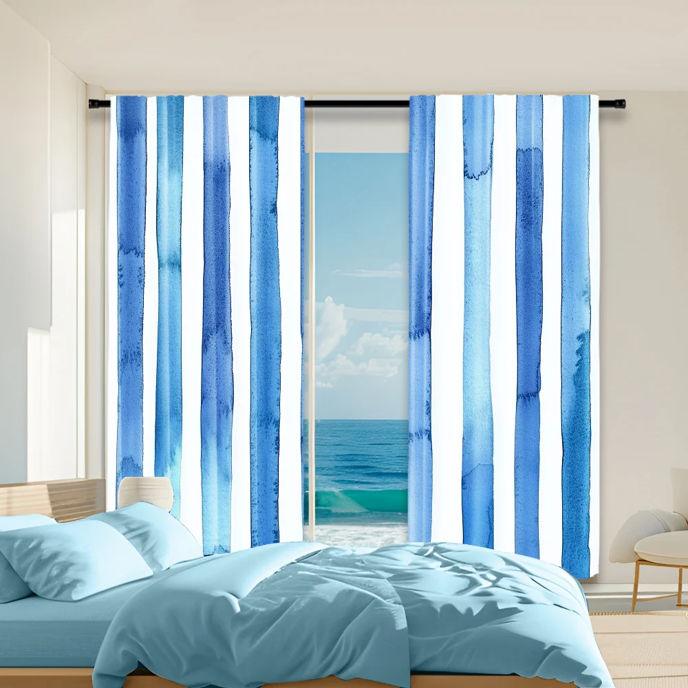 2 pcs, versatile polyester transparent curtains for home decoration Modern Stripe for use in bedrooms and living rooms
2 pcs, versatile polyester transparent curtains for home decoration Modern Stripe for use in bedrooms and living rooms