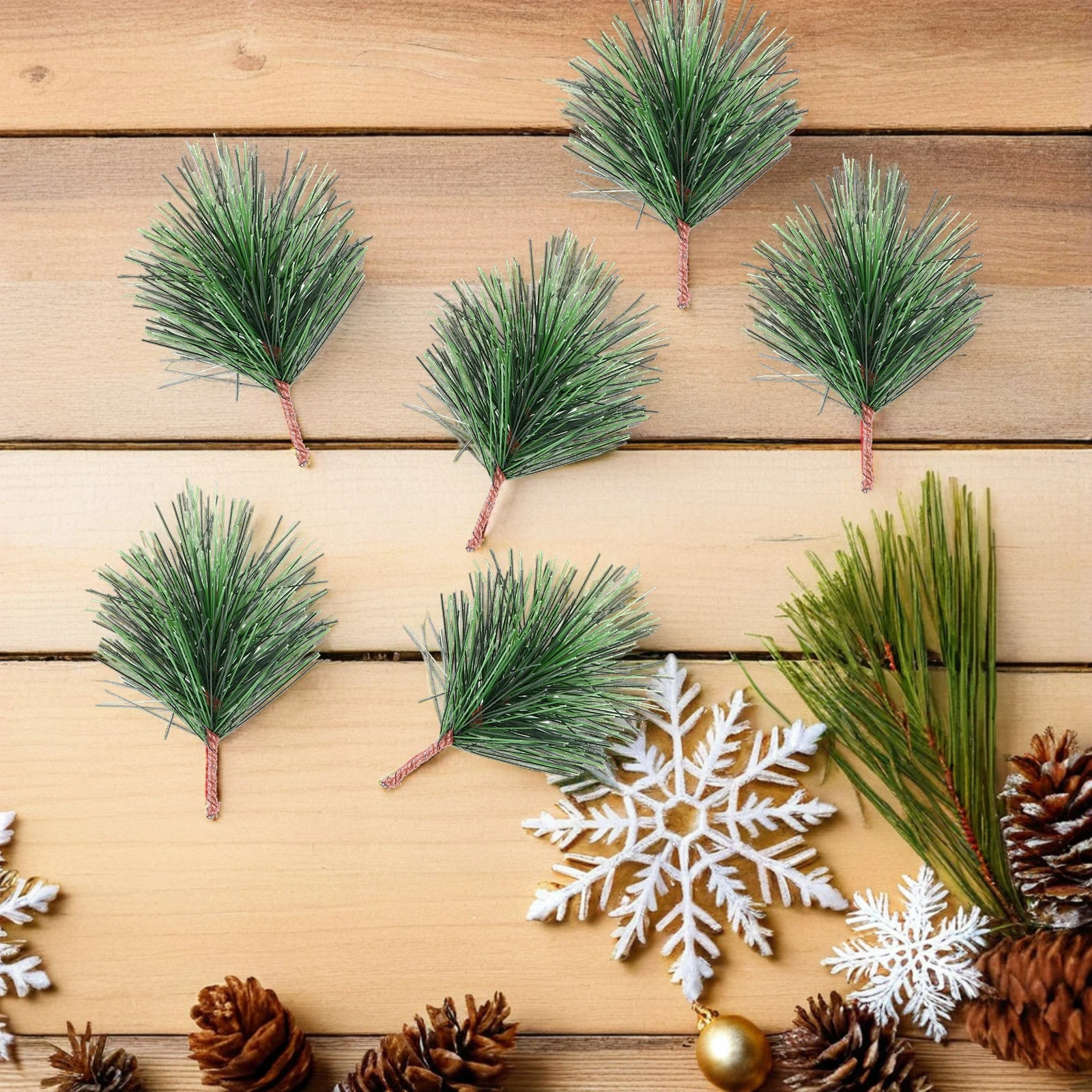 24 Pcs Artificial Christmas Pine Branches Fake Plants 7x5cm PVC Greenery Decorations Holiday Ornaments Christmas Tree
24 Pcs Artificial Christmas Pine Branches Fake Plants 7x5cm PVC Greenery Decorations Holiday Ornaments Christmas Tree