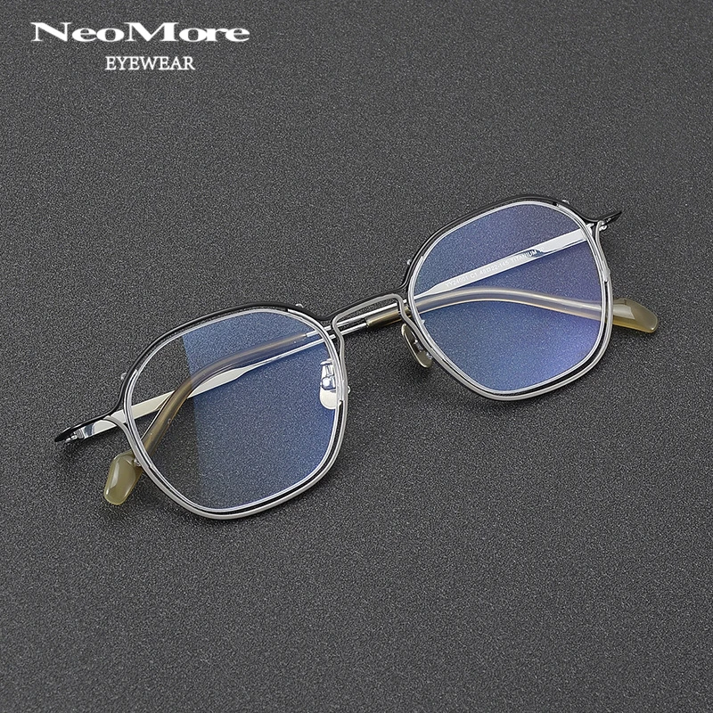 Exquisite Handmade Pure Titanium Eyeglass Frame Retro Prescription Glasses Fashionable Myopia Eyewear Personality Spectacles
Exquisite Handmade Pure Titanium Eyeglass Frame Retro Prescription Glasses Fashionable Myopia Eyewear Personality Spectacles