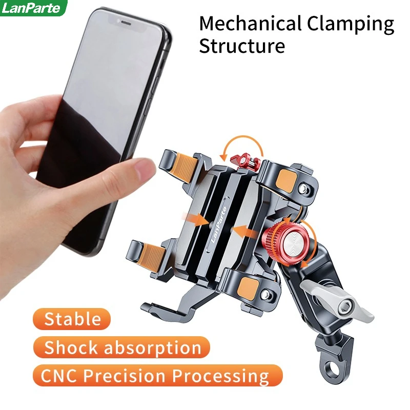 Universal Motorcycle Phone Holder Aluminum Alloy Shock Absorbing 360° Rotating Handlebar Mirror Mount GPS Navigation Bracket
Universal Motorcycle Phone Holder Aluminum Alloy Shock Absorbing 360° Rotating Handlebar Mirror Mount GPS Navigation Bracket