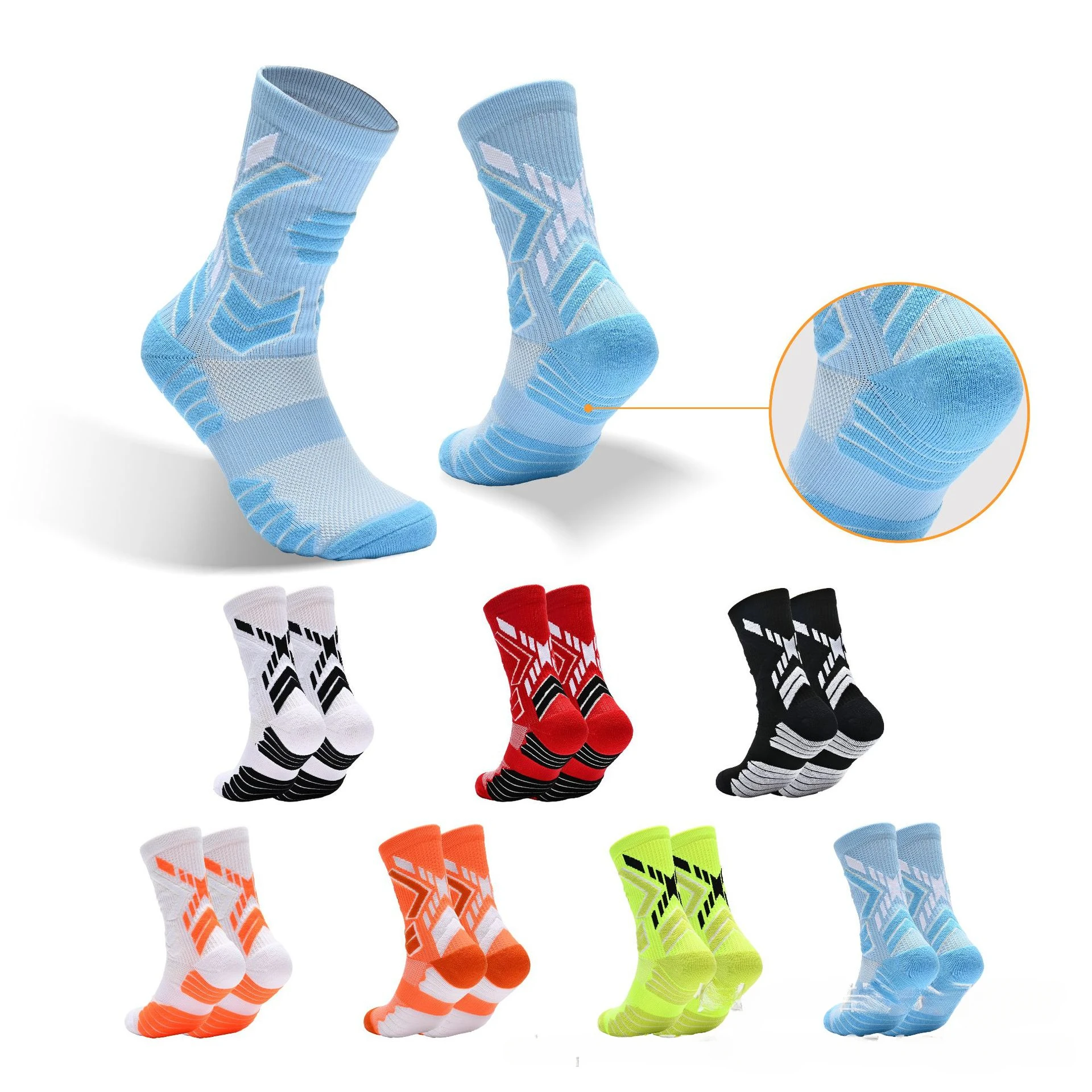 Cushioned Football Socks with Anti-Blister Tech | Thickened Towel Bottom for Soccer/Basketball Training | Breathable Socks-5PRS
Cushioned Football Socks with Anti-Blister Tech | Thickened Towel Bottom for Soccer/Basketball Training | Breathable Socks-5PRS