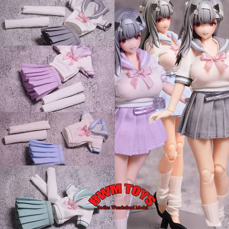 Customize 1/12 Scale Female Soldier V-neck Short Sleeve Pleated Skirt School Sailor Uniform Set For 6inch Mobile Suit Girl Doll
Customize 1/12 Scale Female Soldier V-neck Short Sleeve Pleated Skirt School Sailor Uniform Set For 6inch Mobile Suit Girl Doll