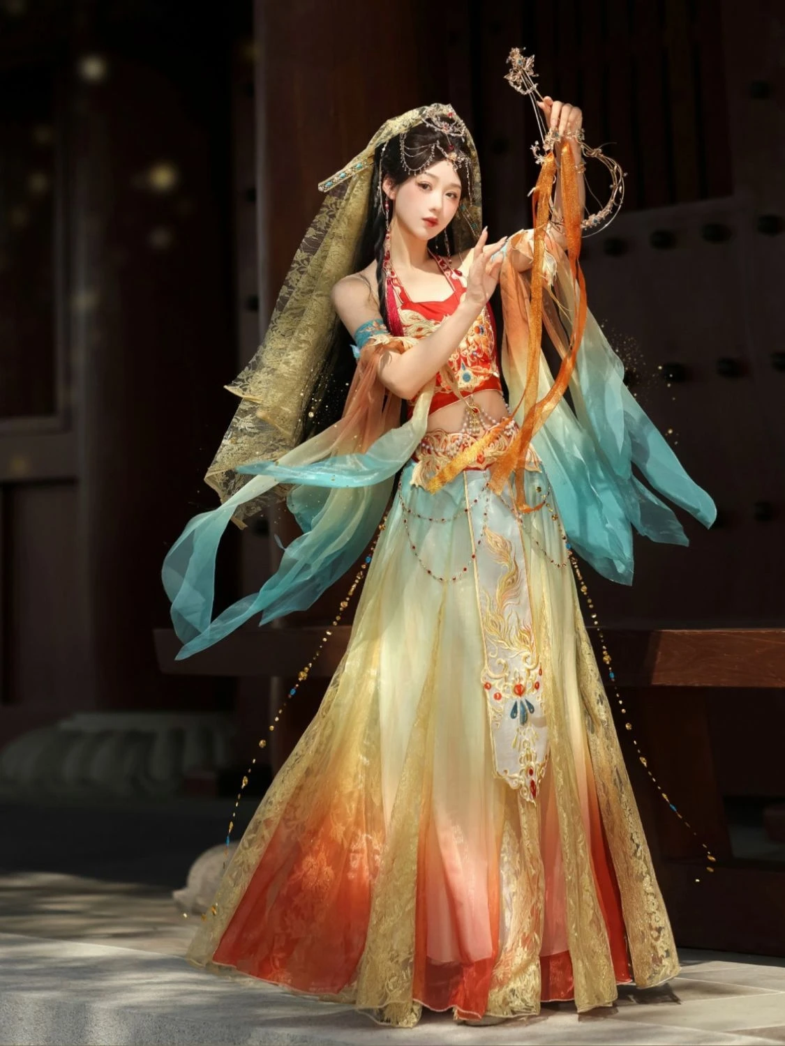 Chinese Style Women's Modified Exotic Style Embroidered Tang Dynasty Skirt Set Women Folk Dance Women Cosplay Dress Set
Chinese Style Women's Modified Exotic Style Embroidered Tang Dynasty Skirt Set Women Folk Dance Women Cosplay Dress Set