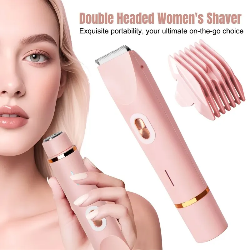 Dual-head handheld waterproof electric shaving and hair trimmer with USB charging - women's electric shaving tool
Dual-head handheld waterproof electric shaving and hair trimmer with USB charging - women's electric shaving tool