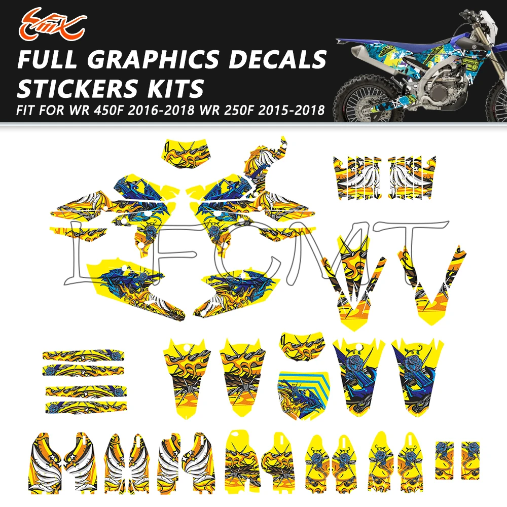 Full Graphics Backgrounds Decals Stickers Fit for YAMAHA YZF250 2014-2018 YZF450 YZ450F 14-17 WRF250 15-19 WR450F WRF450 16-18
Full Graphics Backgrounds Decals Stickers Fit for YAMAHA YZF250 2014-2018 YZF450 YZ450F 14-17 WRF250 15-19 WR450F WRF450 16-18