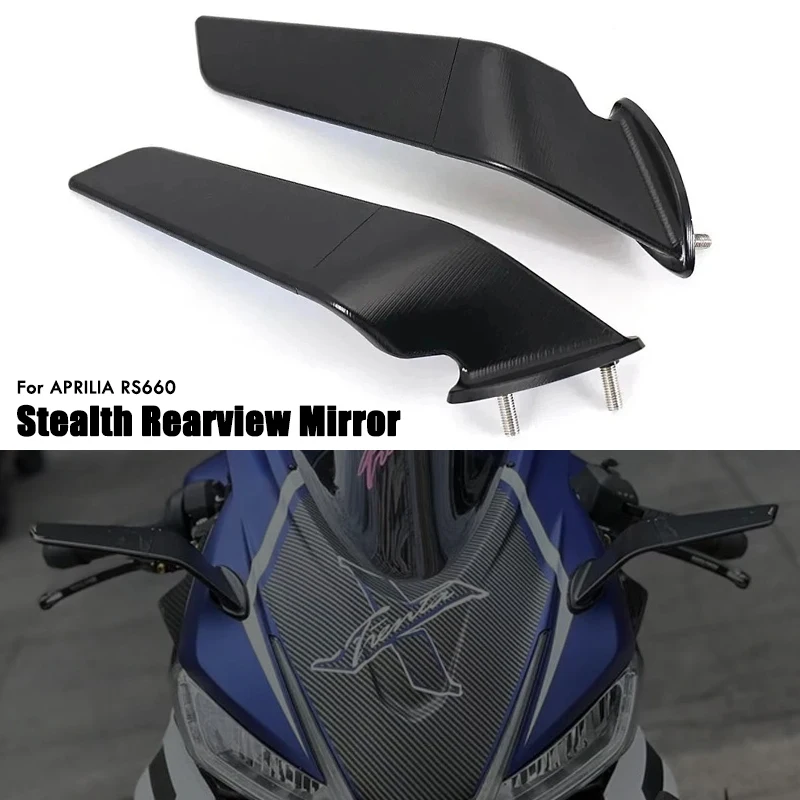For APRILIA RS V4 660 RS660 RSV4 1100 2020-2024 Adjustable Rotating Reversing Side Mirror Stealth Rearview Mirrors Wind Wing
For APRILIA RS V4 660 RS660 RSV4 1100 2020-2024 Adjustable Rotating Reversing Side Mirror Stealth Rearview Mirrors Wind Wing