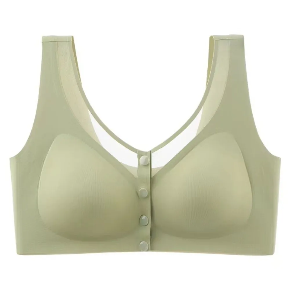 Basic Support Front Button Seamless Bra Lingerie Large Size Underwear for Women Adjustable Slim Wireless Deep V Bra Female
Basic Support Front Button Seamless Bra Lingerie Large Size Underwear for Women Adjustable Slim Wireless Deep V Bra Female