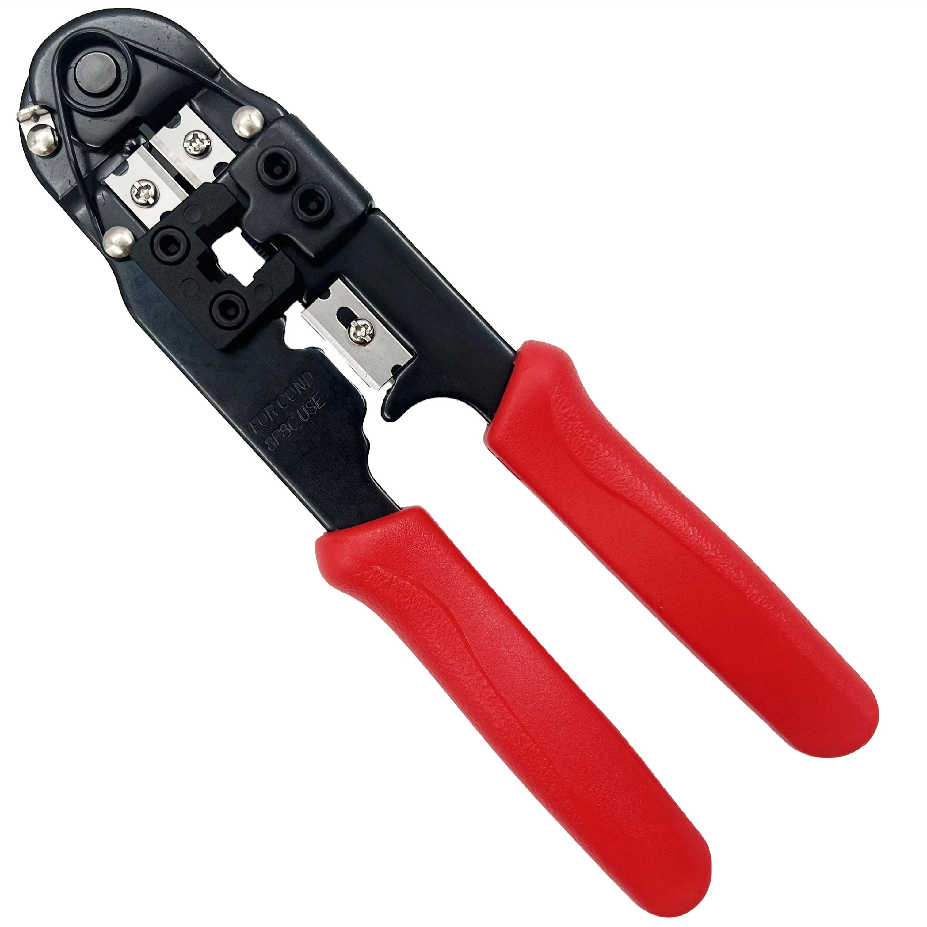 All-in-One Industrial Grade Metric SPHC Steel Network Crimp Tool PVC Handle Black Oxide Finish Multi-Purpose Modular Plugs
All-in-One Industrial Grade Metric SPHC Steel Network Crimp Tool PVC Handle Black Oxide Finish Multi-Purpose Modular Plugs