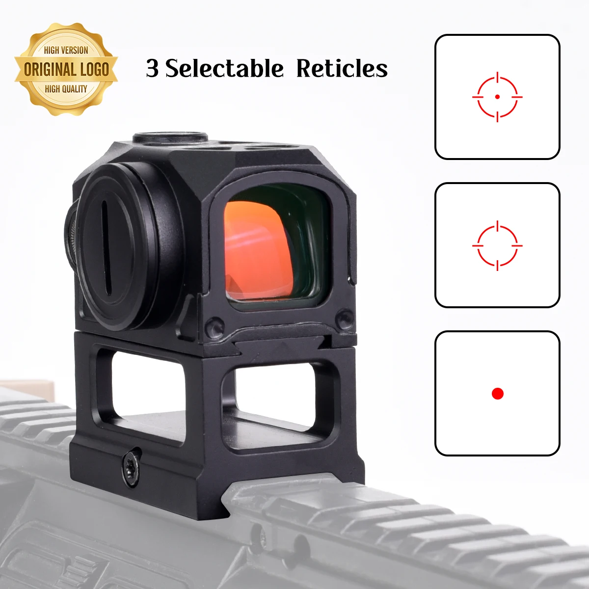 G*de*n Optics Red Dot Sight Multi-Reticle Sight 16mm Reflex Sight for Hunting Optics Scope with Full Markings
G*de*n Optics Red Dot Sight Multi-Reticle Sight 16mm Reflex Sight for Hunting Optics Scope with Full Markings