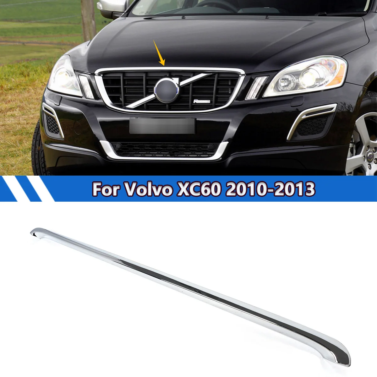 magickit Front Grille Upper Molding Trim Strip For Volvo XC60 2010 2011 2012 2013 Chrome Decorative Strip replace for 31290998
magickit Front Grille Upper Molding Trim Strip For Volvo XC60 2010 2011 2012 2013 Chrome Decorative Strip replace for 31290998