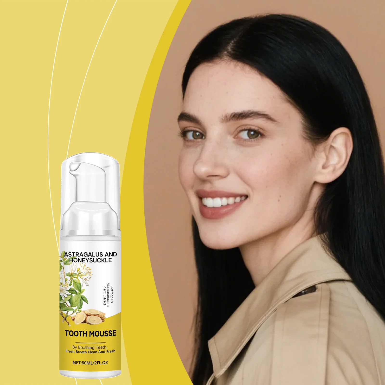 Мусс для зубов Astragalus Fresh Tooth - Нежное очищение и уход за зубами, помогает уменьшить пожелтение зубов для ежедневной гигиены полости рта
Мусс для зубов Astragalus Fresh Tooth - Нежное очищение и уход за зубами, помогает уменьшить пожелтение зубов для ежедневной гигиены полости рта