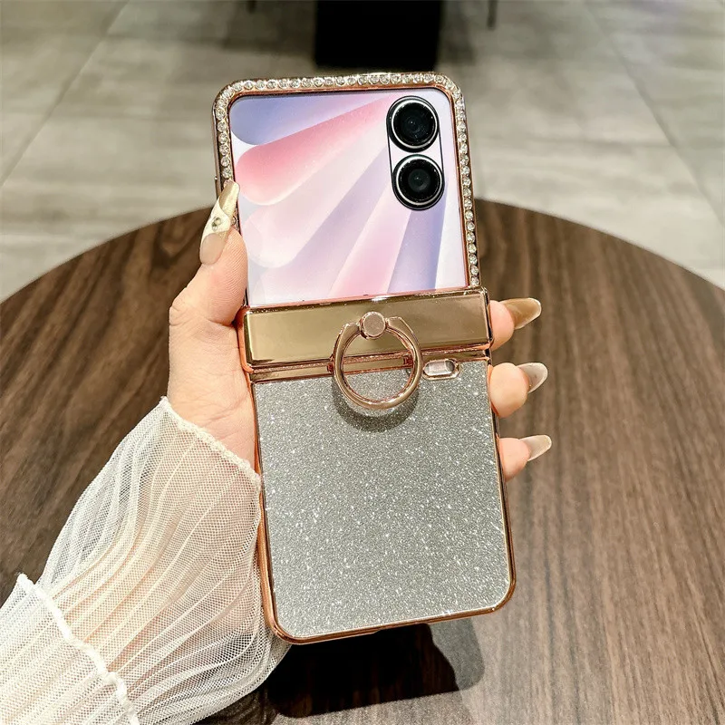 Glitter Ring Holder Stand Case For Huawei Honor Magic V Flip 2 5G Bracket Bling Diamond Gradient Plating Cover
Glitter Ring Holder Stand Case For Huawei Honor Magic V Flip 2 5G Bracket Bling Diamond Gradient Plating Cover