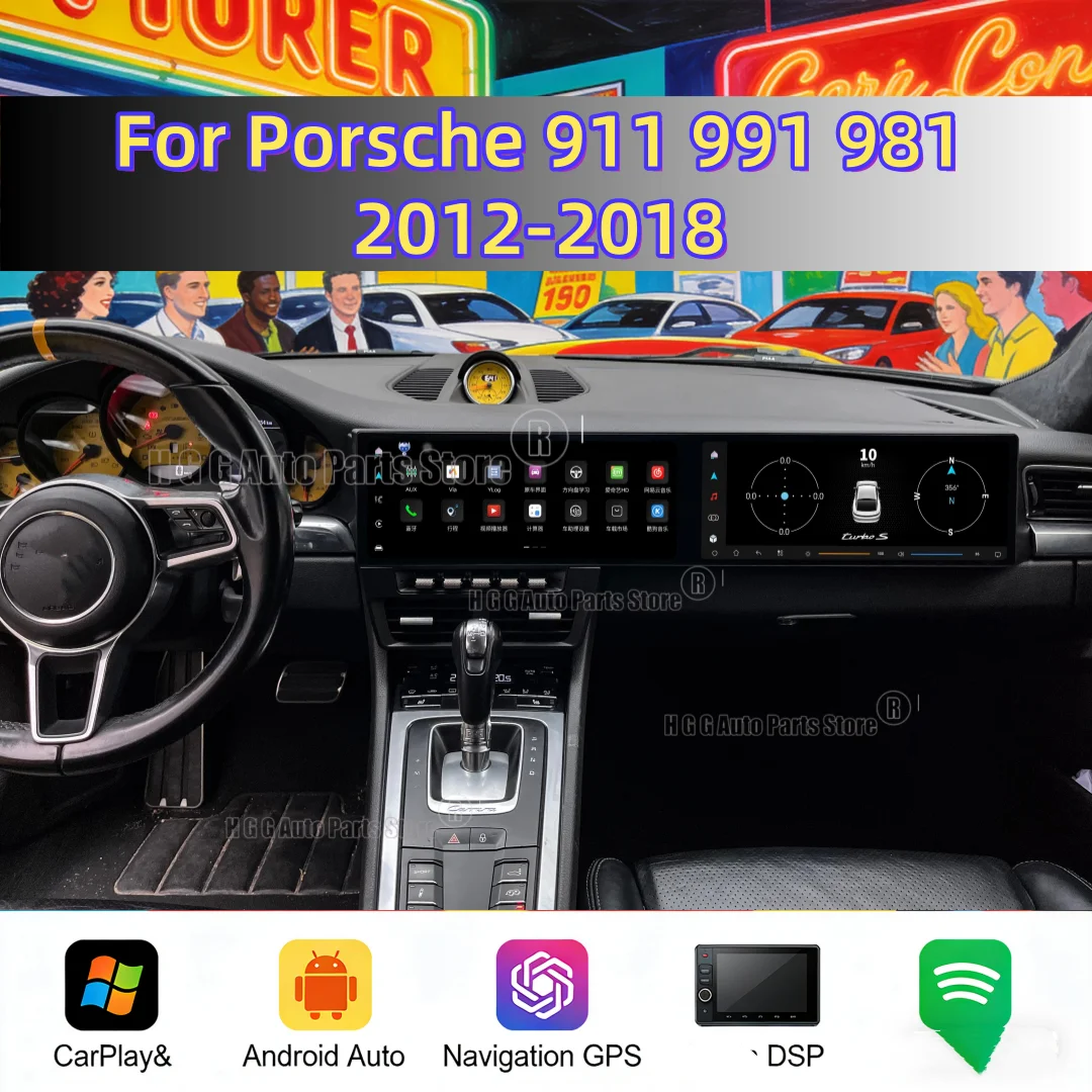 Android 13 For Porsche 911 991 981 2012-2018 RHD Dual Screen Car Radio Head Unit Multimedia Video Player Auto GPS Navi Carplay
Android 13 For Porsche 911 991 981 2012-2018 RHD Dual Screen Car Radio Head Unit Multimedia Video Player Auto GPS Navi Carplay