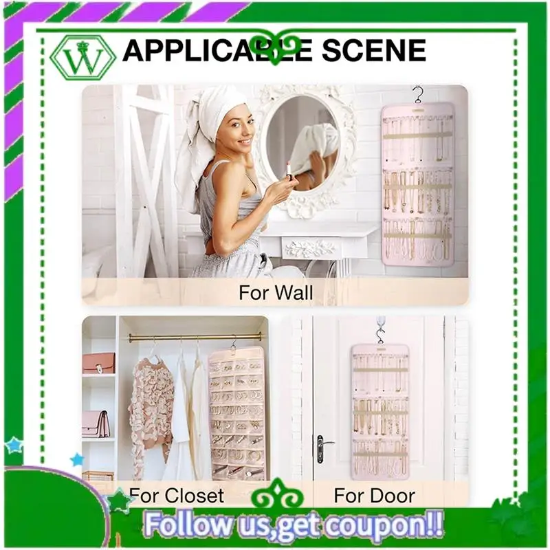 Latest-Jewelry Storage Bag, Hanging Storage, Double-Sided Roll-Up Hook Metal Hook Earring Necklace Ring Jewelry Holder
Latest-Jewelry Storage Bag, Hanging Storage, Double-Sided Roll-Up Hook Metal Hook Earring Necklace Ring Jewelry Holder