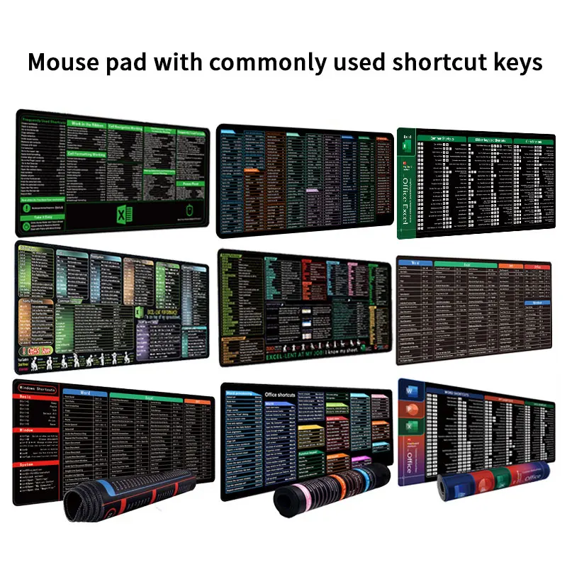 Excel Shortcut Keys Mouse Pad Large Extended XL XXL Cheat Sheet Gaming Mouse Pad Office Spreadsheet Desk Mat Long Big Black
Excel Shortcut Keys Mouse Pad Large Extended XL XXL Cheat Sheet Gaming Mouse Pad Office Spreadsheet Desk Mat Long Big Black