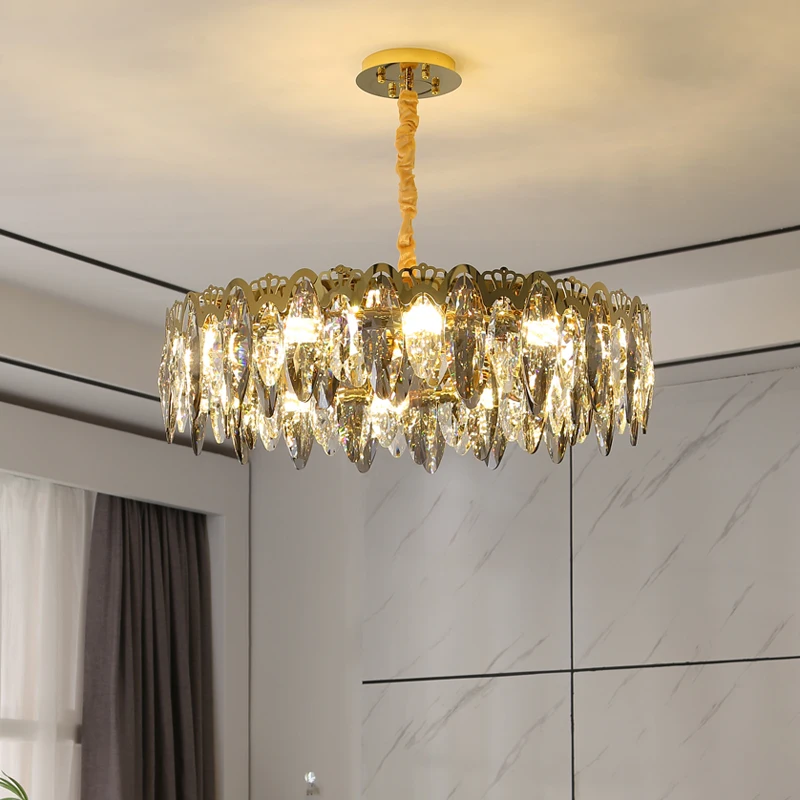LED Post Modern Art Leaf Crystal Luxury Chandelier Lamp For Living Room Bedroom Dinning Room Lustre Model Hanging Light
LED Post Modern Art Leaf Crystal Luxury Chandelier Lamp For Living Room Bedroom Dinning Room Lustre Model Hanging Light