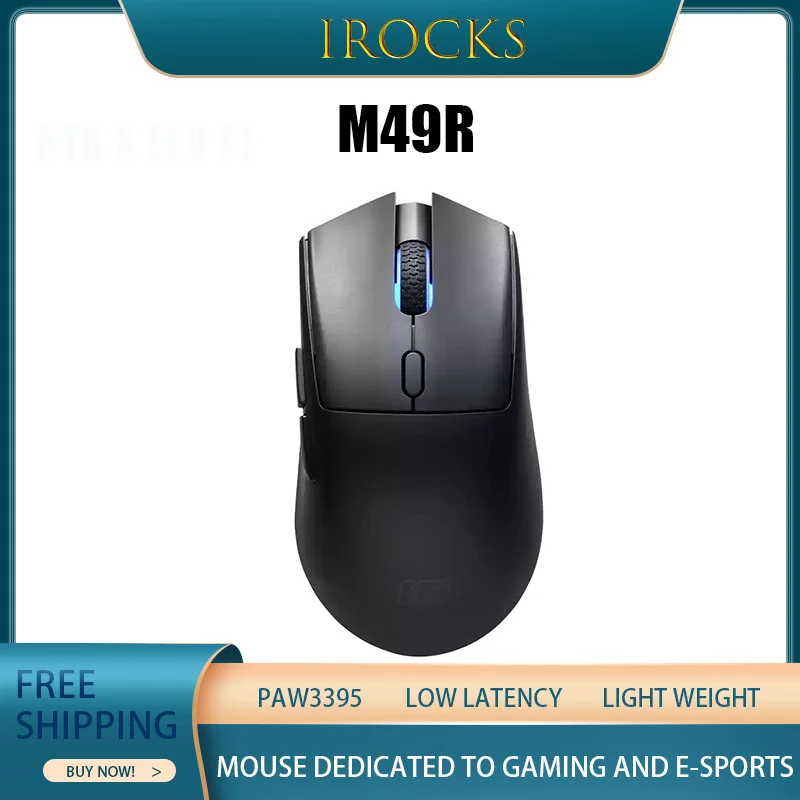 Irocks M49r Lightweight Wireless Mouse Paw3395 Three-Mode Connection Low Latency Portable Game Mouse Ergonomics Work Easily Gift
Irocks M49r Lightweight Wireless Mouse Paw3395 Three-Mode Connection Low Latency Portable Game Mouse Ergonomics Work Easily Gift