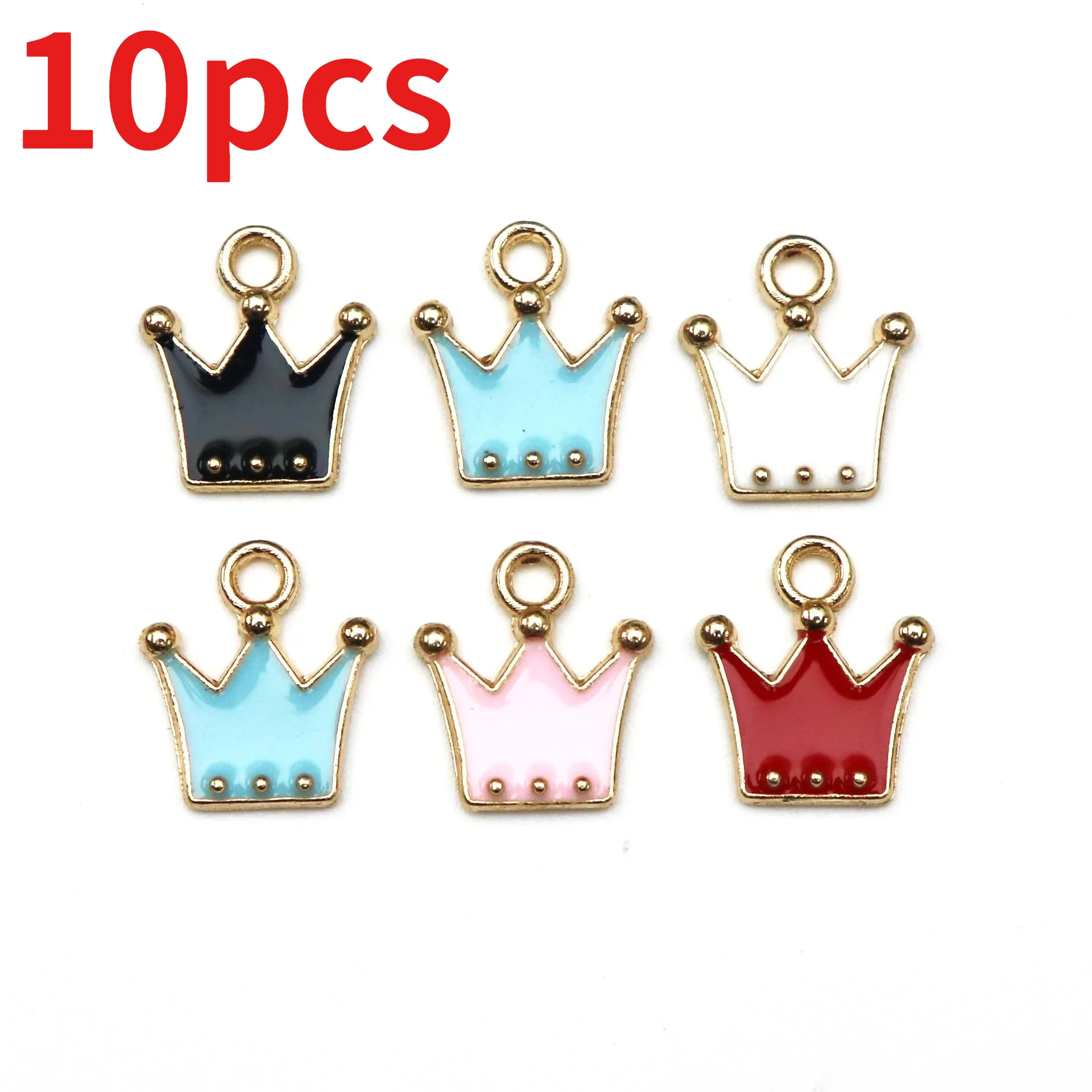 10pcs Alloy Colored Crown Lightning Charms Enamel Pendant for Bracelet Necklace Keychain Jewelry Accessories
10pcs Alloy Colored Crown Lightning Charms Enamel Pendant for Bracelet Necklace Keychain Jewelry Accessories