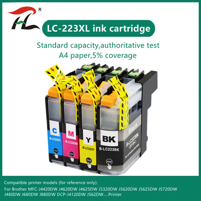 Совместимый чернильный картридж LC223 LC221 для принтера Brother LC 221 LC225 MFC-J4420DW J4620DW J4625DW J480DW J680DW J880DW
Совместимый чернильный картридж LC223 LC221 для принтера Brother LC 221 LC225 MFC-J4420DW J4620DW J4625DW J480DW J680DW J880DW