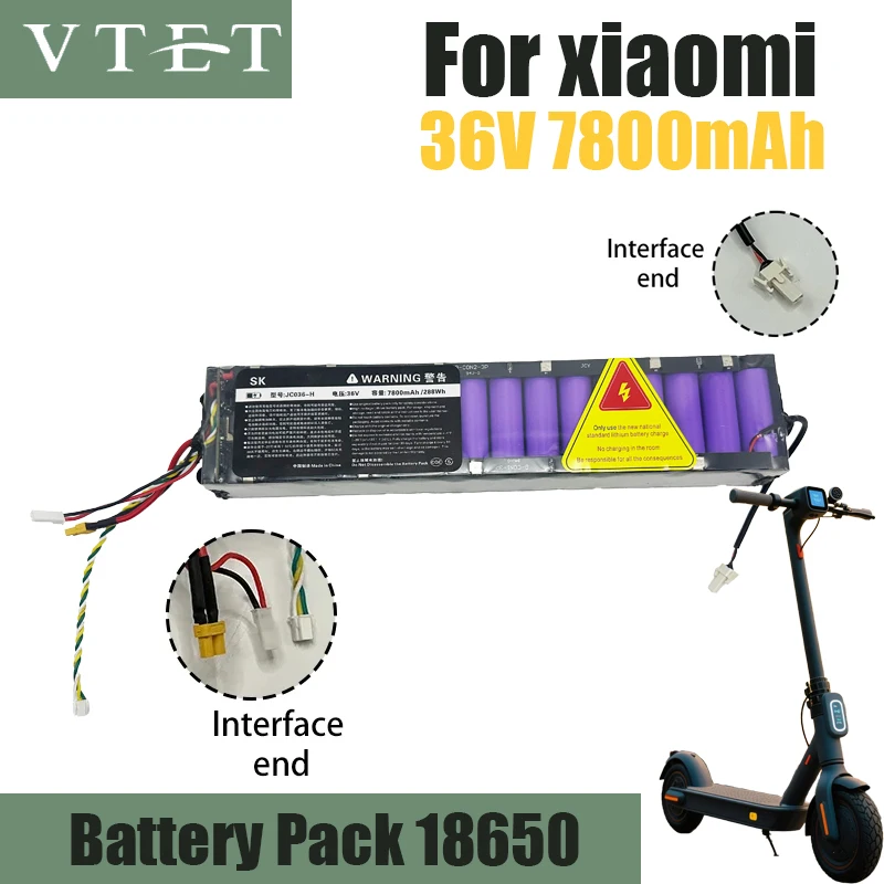 36V 7800mAh Battery for Xiaomi M365 M356 M356Pro 2025 NEW Original Special Battery Pack 36V Li-ion Battery Riding 40km Diy 18650
36V 7800mAh Battery for Xiaomi M365 M356 M356Pro 2025 NEW Original Special Battery Pack 36V Li-ion Battery Riding 40km Diy 18650