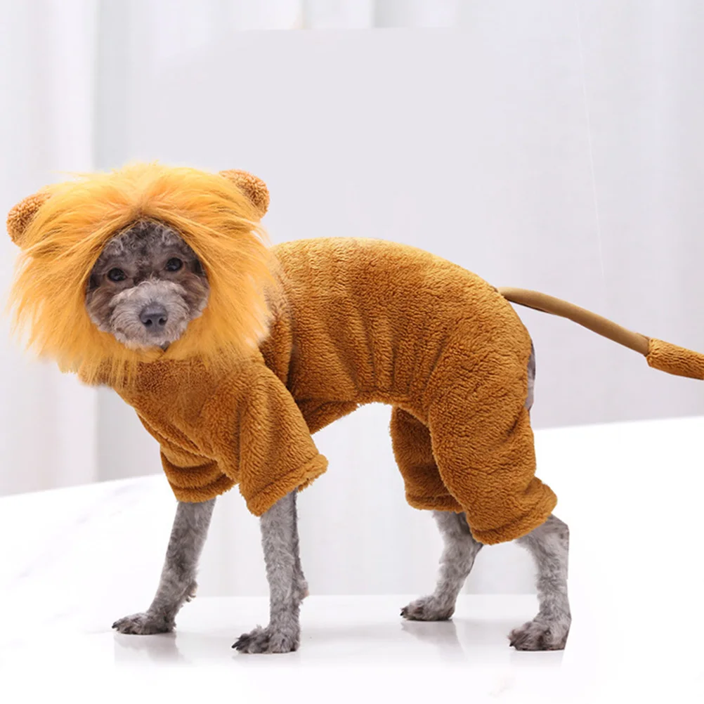 Lion Costume Dog Clothes Golden Funky Pet Supplies Halloween Christmas Photo Shoot Supplies Pet Flannel Jacket
Lion Costume Dog Clothes Golden Funky Pet Supplies Halloween Christmas Photo Shoot Supplies Pet Flannel Jacket