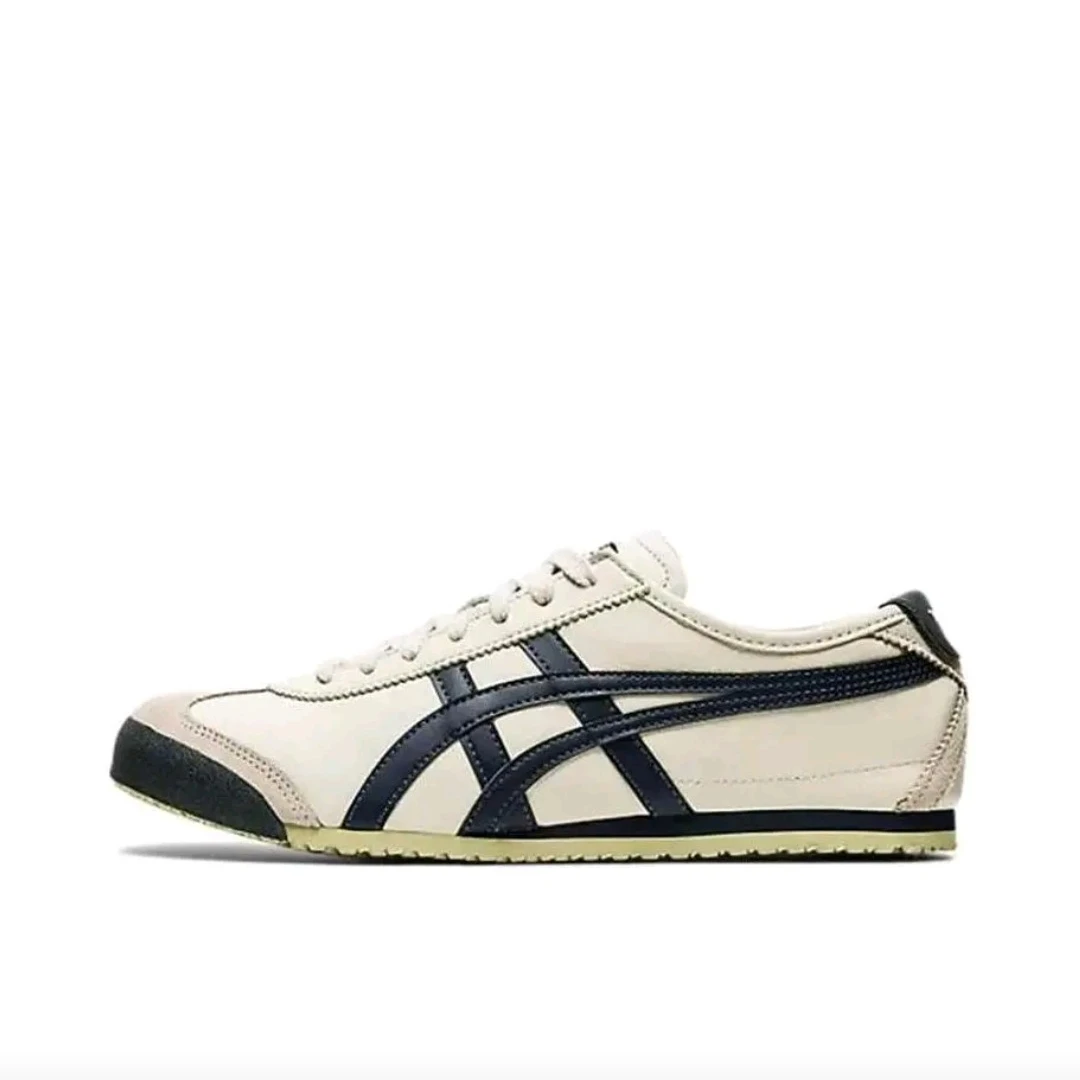 Onitsuka Tiger MEXICO 66 Men's and Women's Skateboarding Shoes, Impact Resistance Sneakers, Beige/Dark Blue
Onitsuka Tiger MEXICO 66 Men's and Women's Skateboarding Shoes, Impact Resistance Sneakers, Beige/Dark Blue