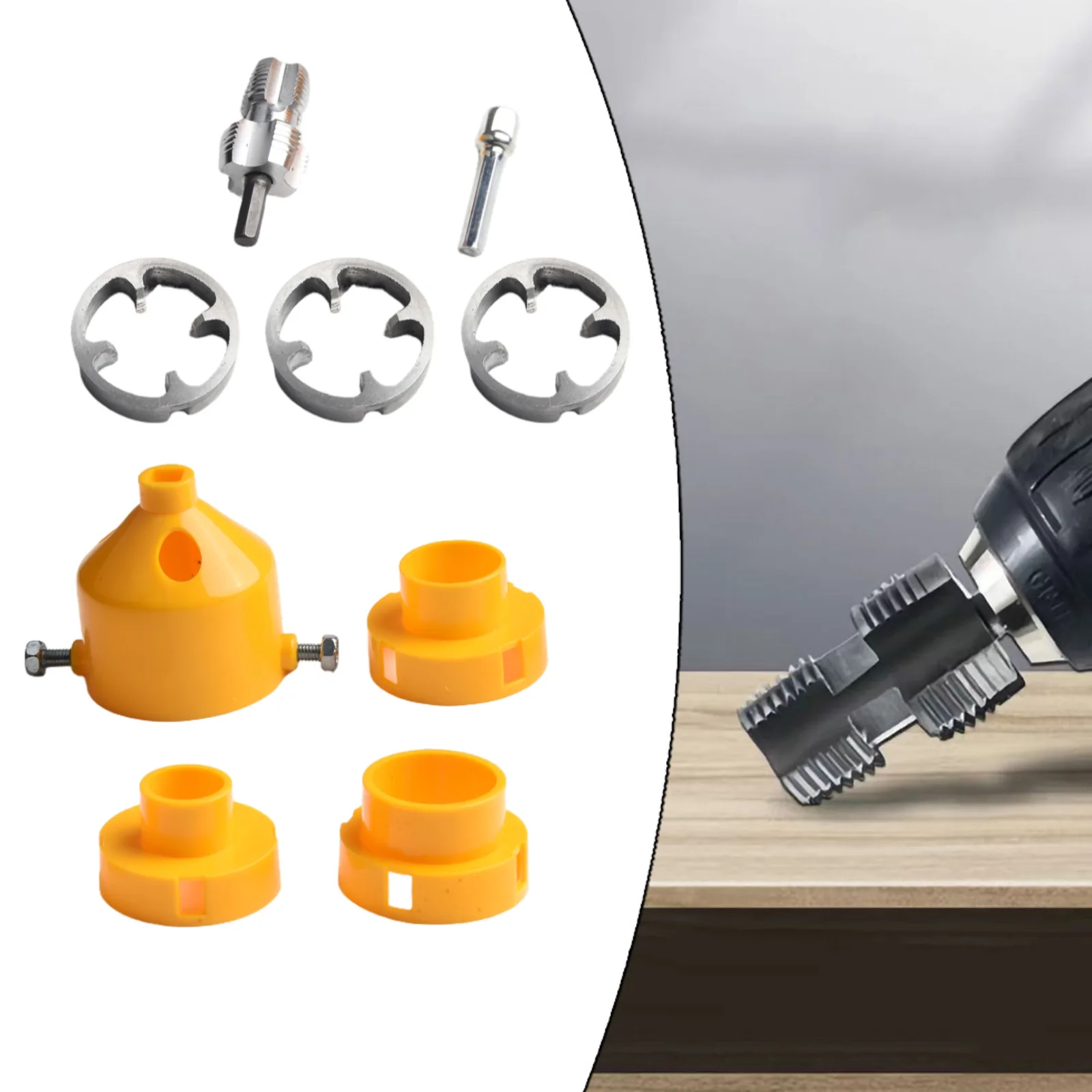 Electric 4/6 Water Pipe Bore Opener + Electric Water Pipe Threader Versatile PVC Pipe Threader Kit 4/6 Point Compatible Tools
Electric 4/6 Water Pipe Bore Opener + Electric Water Pipe Threader Versatile PVC Pipe Threader Kit 4/6 Point Compatible Tools