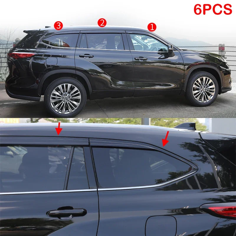 FIT For Toyota Highlander 2020 2021 2022 ABS black Window Visor Vent Shades Sun Rain Guard 6PCS
FIT For Toyota Highlander 2020 2021 2022 ABS black Window Visor Vent Shades Sun Rain Guard 6PCS