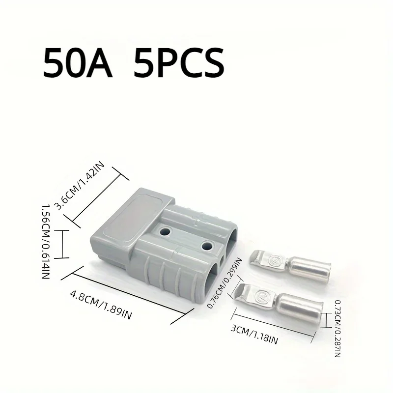 5/10pcs 50A/120A/175A/350A Battery Quick Connect Disconnect Connector 600V Towing Winch Quick Connect Wire Harness Plug
5/10pcs 50A/120A/175A/350A Battery Quick Connect Disconnect Connector 600V Towing Winch Quick Connect Wire Harness Plug