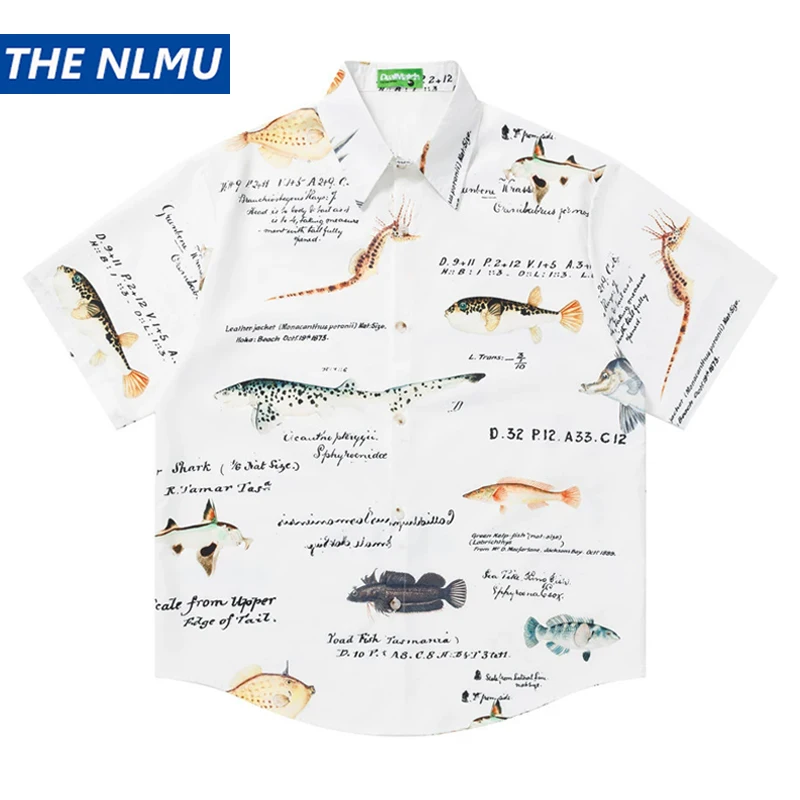 2026 Summer Loose Beach Shirt Men Hawaiian Fish Print Shirts Trendy Brand Casual Top
2026 Summer Loose Beach Shirt Men Hawaiian Fish Print Shirts Trendy Brand Casual Top