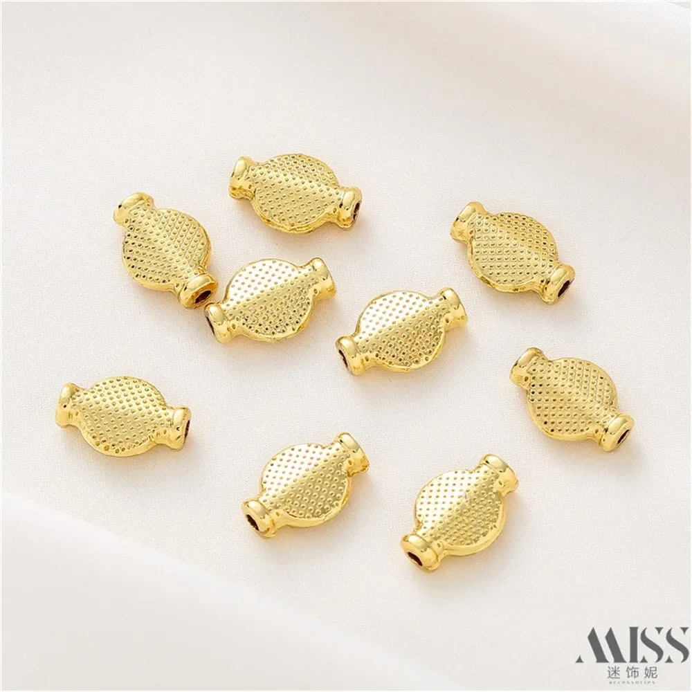 Sand Gold Hollow Burnt Blue Red Green Through Hole Bead Diy Accessories Loose Bead Handmade Bracelet Jewelry Material
Sand Gold Hollow Burnt Blue Red Green Through Hole Bead Diy Accessories Loose Bead Handmade Bracelet Jewelry Material