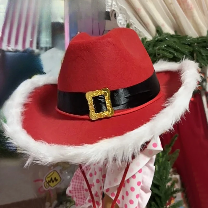 Новая рождественская ковбойская красная шляпа 2026, популярная Санта-Клауса с широкими полями, красочные светящиеся шапки для вечеринок
Новая рождественская ковбойская красная шляпа 2026, популярная Санта-Клауса с широкими полями, красочные светящиеся шапки для вечеринок