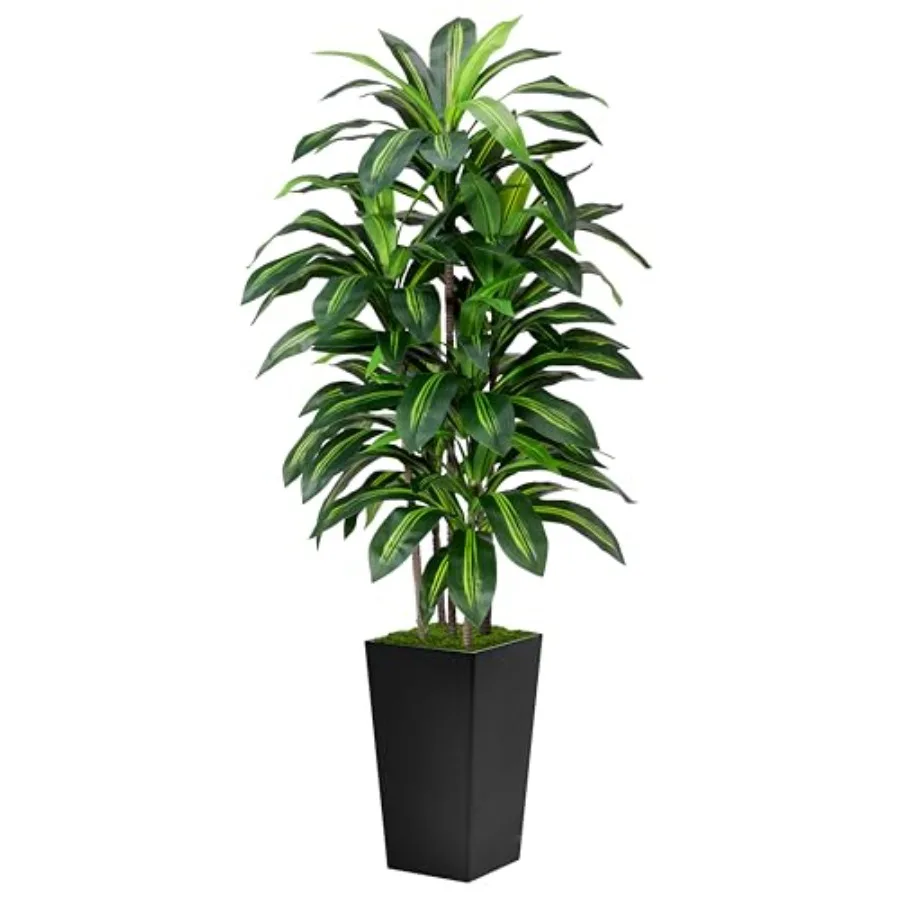 Artificial Dracaena Tree 5Feet - Fake Tree with Tall Planter - Faux Yucca Tall Fake Floor Plant in Pot - Artificial Plant for H
Artificial Dracaena Tree 5Feet - Fake Tree with Tall Planter - Faux Yucca Tall Fake Floor Plant in Pot - Artificial Plant for H