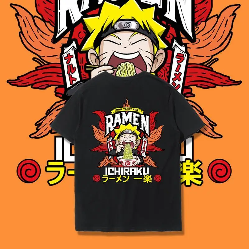 Naruto Tide Co-branded Cartoon Animation Derivatives Anime Peripherals Clothes Naruto Ikura Ramen Printed Short Sleeves
Naruto Tide Co-branded Cartoon Animation Derivatives Anime Peripherals Clothes Naruto Ikura Ramen Printed Short Sleeves