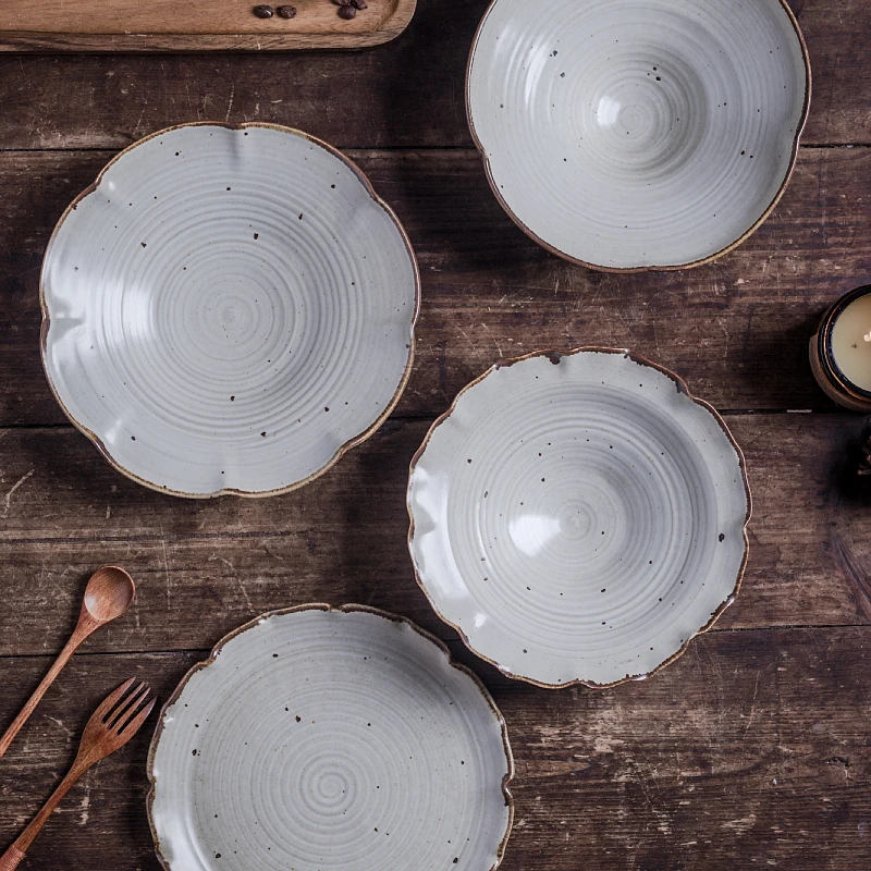 Jingdezhen Handmade Rough Ceramics Retro Dining Utensils Sunflower Trim Plate Sushi Bowl round Shape Adult Use 5cm Deep
Jingdezhen Handmade Rough Ceramics Retro Dining Utensils Sunflower Trim Plate Sushi Bowl round Shape Adult Use 5cm Deep